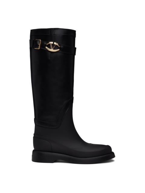 Valentino Black VLogo The Bold Edition Rain Boots