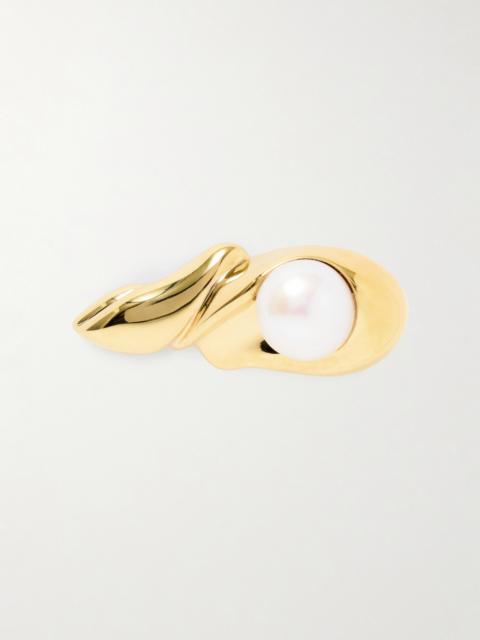 Completedworks Gold-plated Pearl Hair Clip