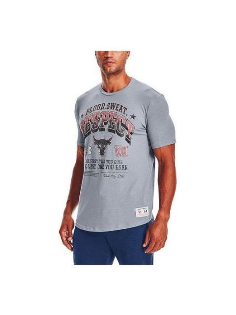 Under Armour Under Armour Project Rock Graphic T-shirt 'Grey' 1367121-035
