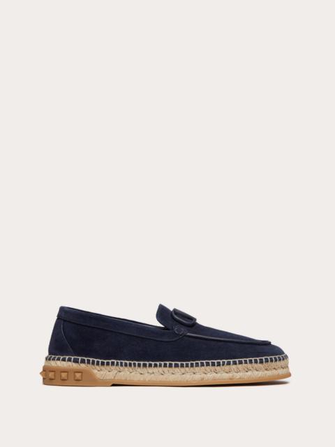 LEISURE FLOWS ESPADRILLES IN SPLIT LEATHER