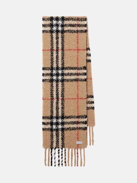 Burberry Burberry Check alpaca and wool-blend scarf