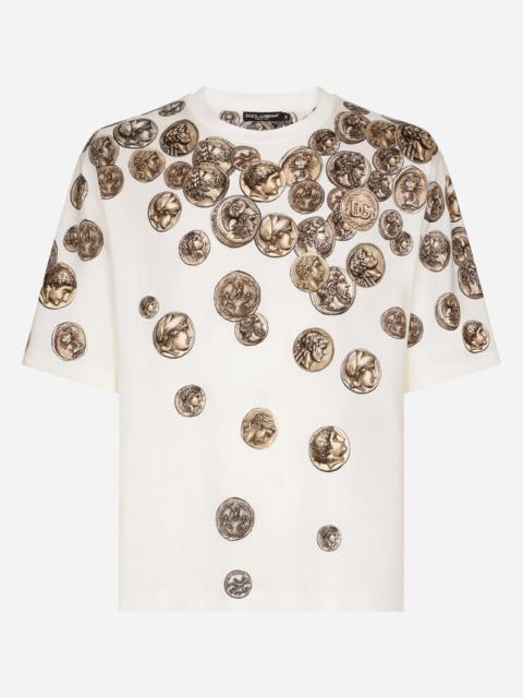 Dolce & Gabbana Coin print cotton T-shirt