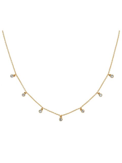 MELISSA ODABASH GOLD CRYSTAL DROPLET NECKLACE