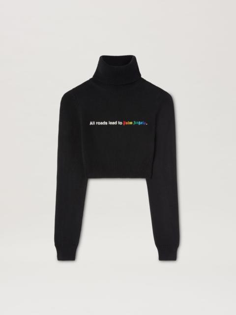 Palm Angels All Roads Cropped Turtleneck