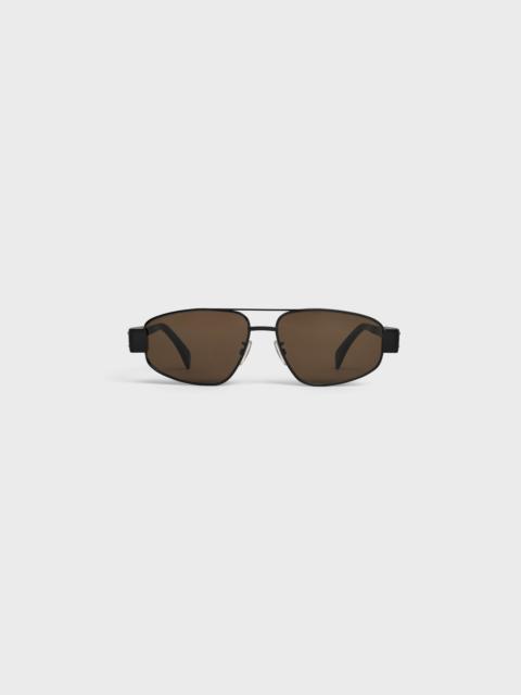 CELINE Triomphe Metal 03 Sunglasses in Metal