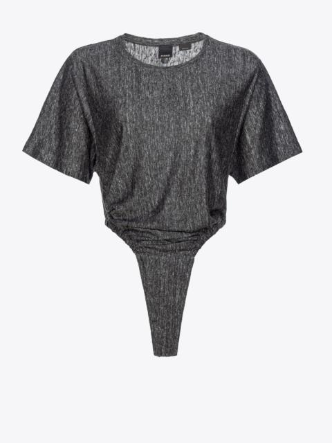 PINKO SLUB LINEN BODYSUIT