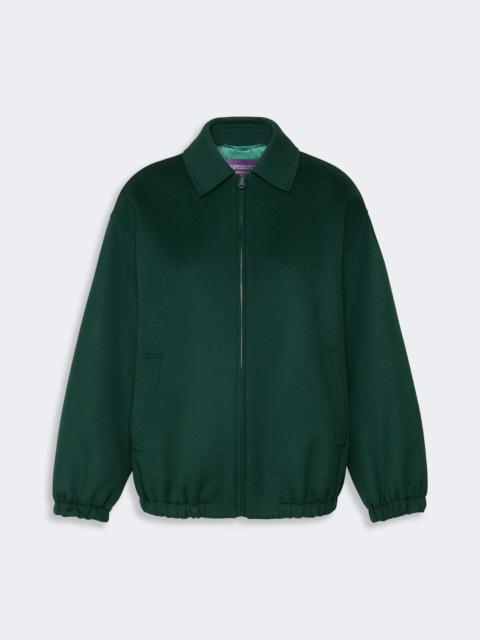 WEEKEND Max Mara WKSGOLF Double wool broadcloth bomber jacket - DARK GREEN