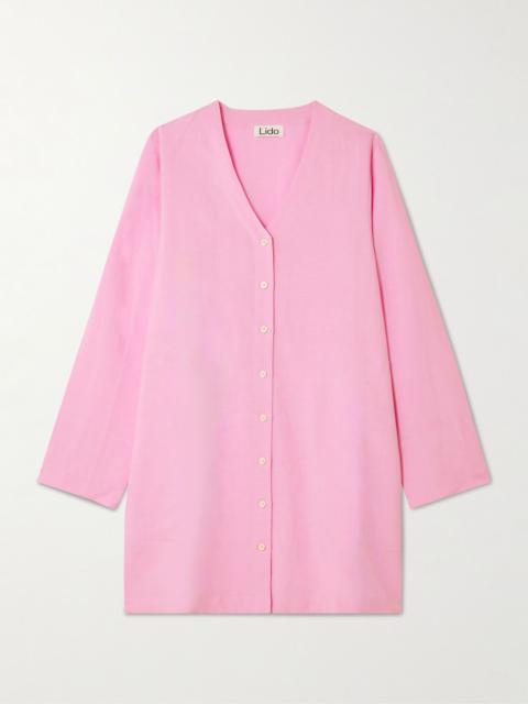 Lido Poplin mini dress Pink