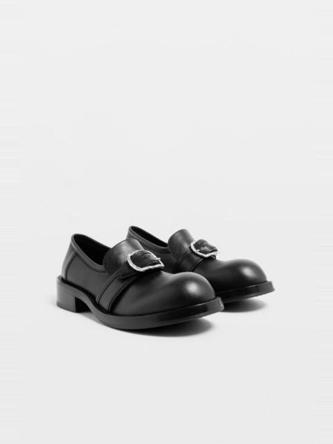 Ann Demeulemeester Zaheen Loafers with Hammered Buckle