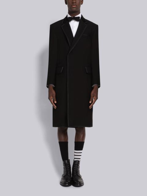 Thom Browne ZIBELINE CASHMERE HOLIDAY TIPPING OVERCOAT