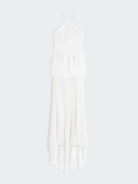 Sportmax Bi-material dress - white