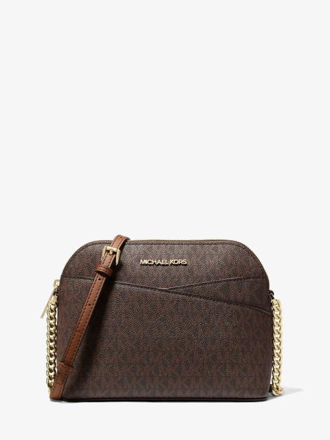 MICHAEL KORS Jet Set Travel Medium Logo Dome Crossbody Bag
