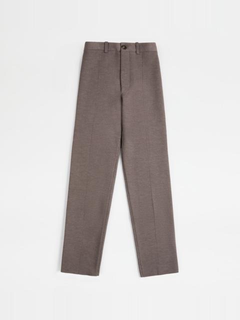 Tod's PANTS IN WOOL - BROWN