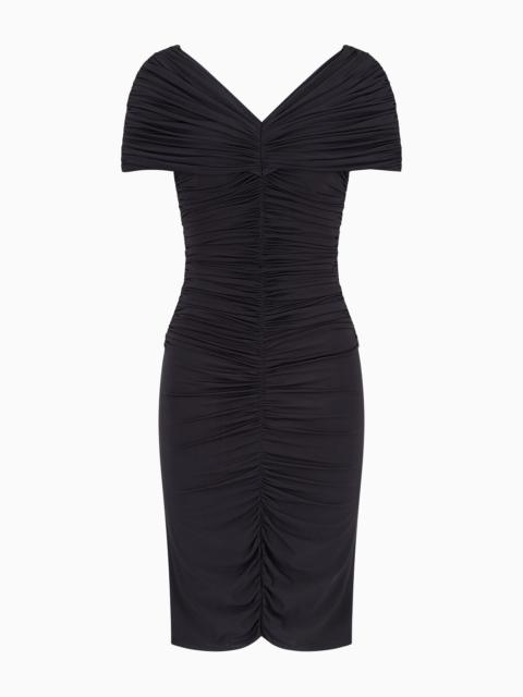 GIORGIO ARMANI Stretch viscose jersey dress