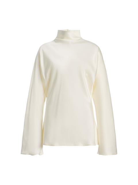 RÓHE Minimal-Waisted Satin Top