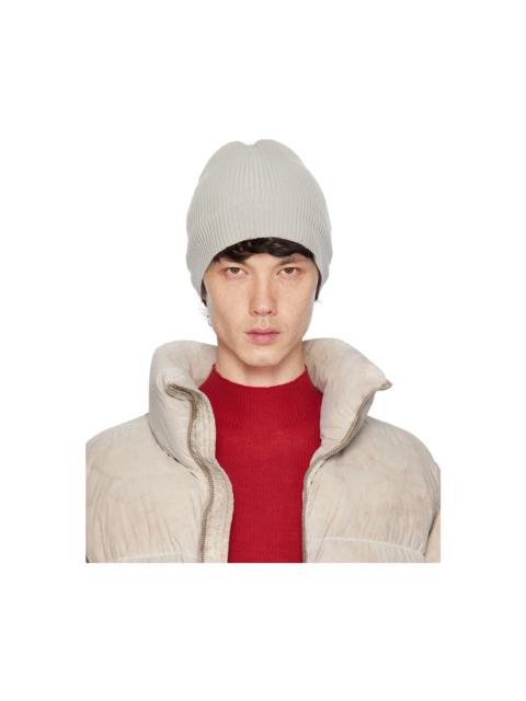 Off-White Ribbed Beanie