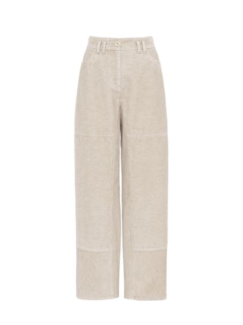 See by Chloé CORDUROY CARGO TROUSERS