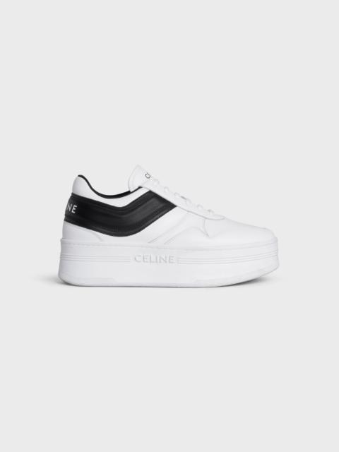 BLOCK SNEAKERS WITH WEDGE OUTSOLE in CALFSKIN