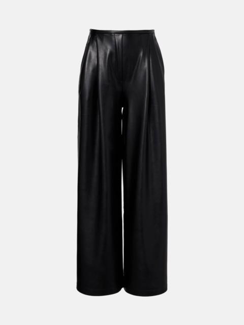 NORMA KAMALI Pleated high-rise wide-leg pants
