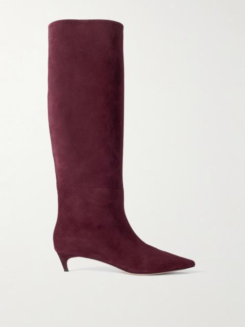 JIMMY CHOO Maxima 35 Suede Knee Boots
