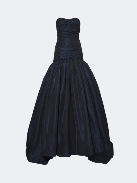 MARMAR HALIM Draped taffeta bustier gown