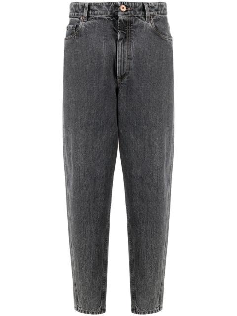 Brunello Cucinelli high-rise tapered jeans