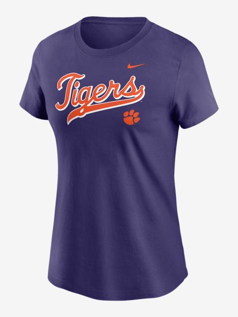 Nike Clemson Athletic Prep Arch Local Script Women's Nike College T-Shirt