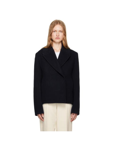 TOTEME Navy Cropped Jacket