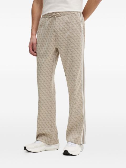 GUESS USA monogram-pattern side-stripe track pants