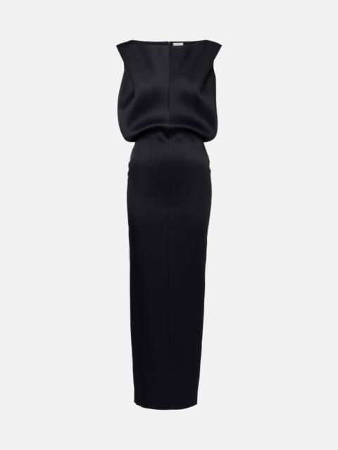 KHAITE Terran satin maxi dress