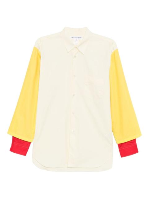 Comme des Garçons SHIRT colour-block pocket shirt