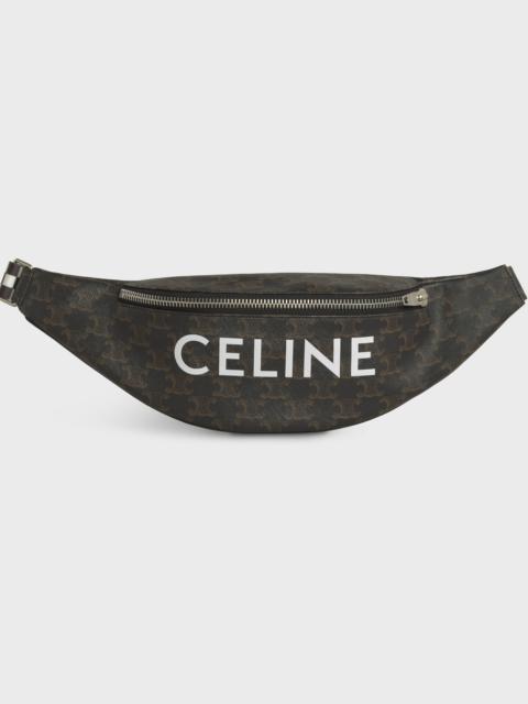 CELINE BELT BAG IN TRIOMPHE CANVAS WITH CELINE PRINT