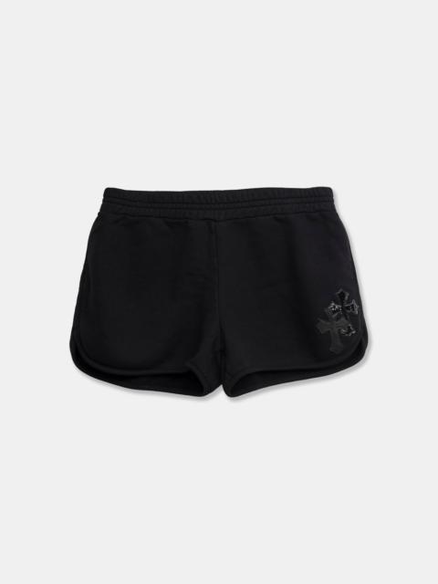 Black Women’s Black Patchwork Shorts