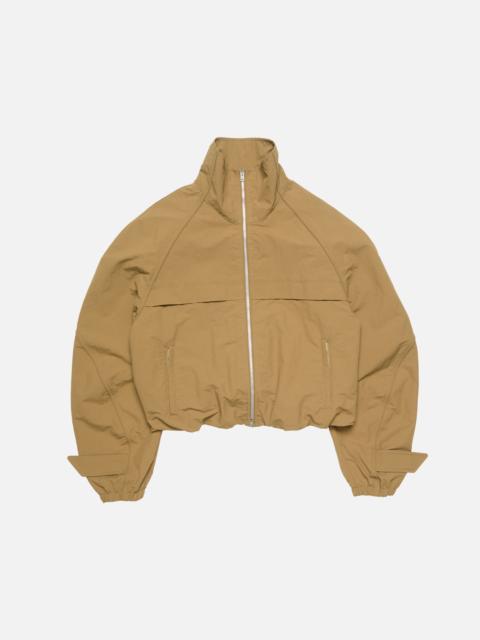 Acne Studios Zip logo sweater - Dark khaki