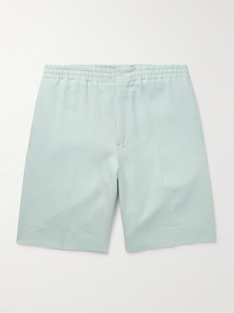 ZEGNA Straight-Leg Linen Shorts
