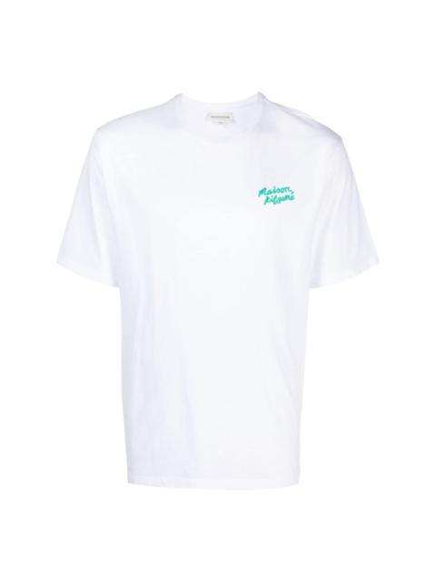 logo-embroidered cotton T-shirt