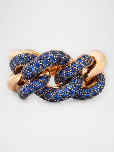 Pomellato Catene 18K Rose Gold Sapphire Ring
