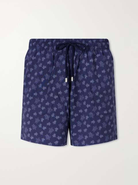 Vilebrequin Moopea Straight-Leg Printed Wool-Fresco Swim Shorts