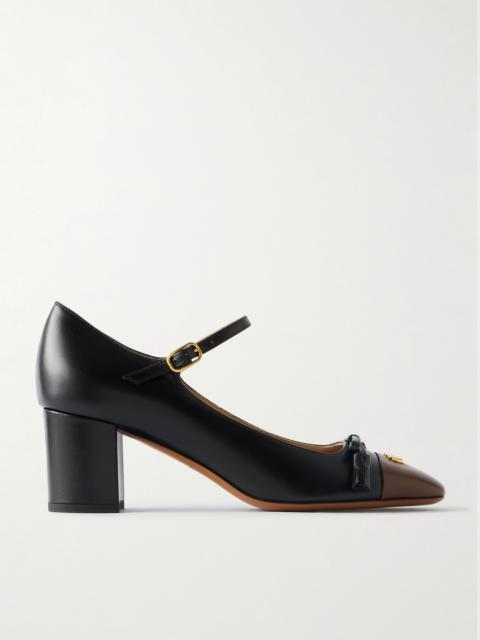 Valentino Valet Du Roi 60 Tasseled Two-tone Leather Mary Jane Pumps
