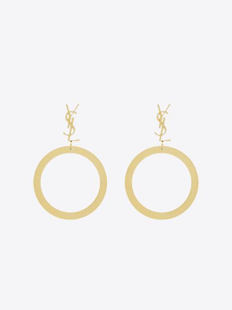 cassandre pendant hoop earrings in metal
