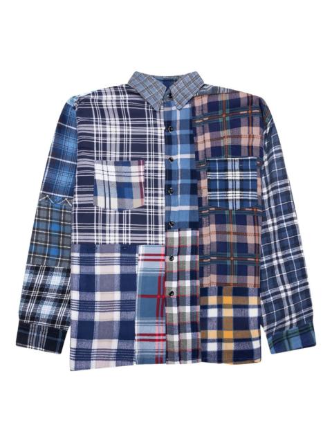 NEEDLES patchwork flannel shirt