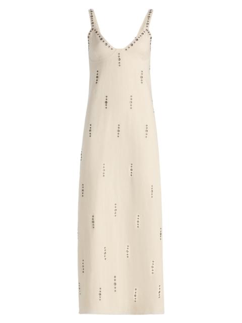 rag & bone Women's Aubrey Grommet-Embellished Maxi Dress - Ivory