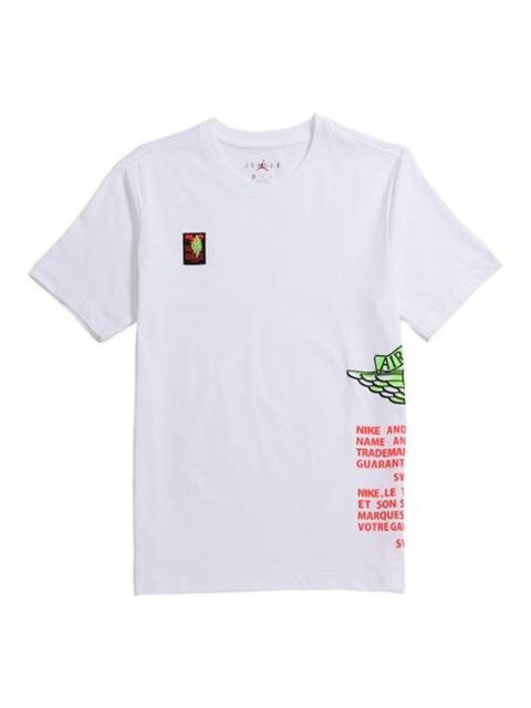Jordan Air Jordan Label Sports short sleeve Men White AQ3847-100
