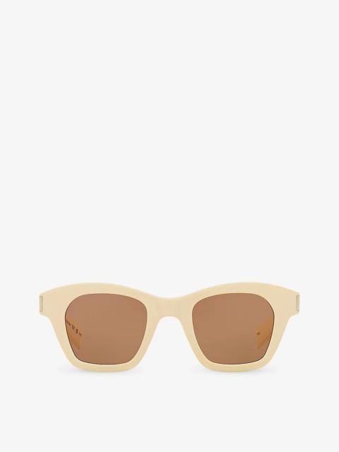SL592 square-frame tortoiseshell acetate sunglasses
