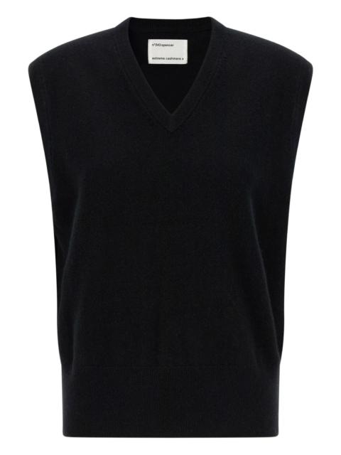 extreme cashmere V-neck vest