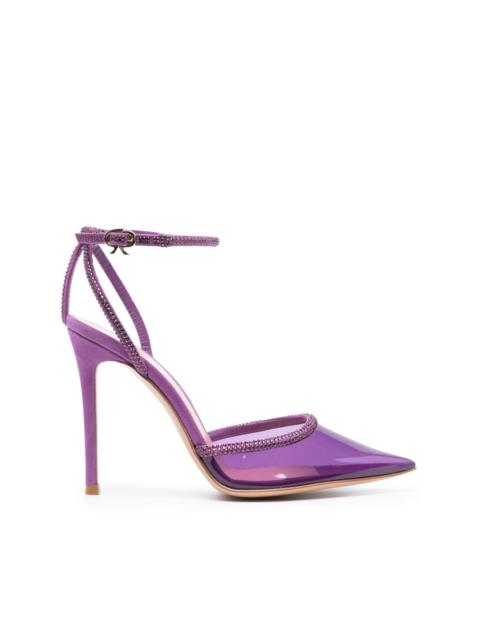 Gianvito Rossi Plexi 110mm crystal-embellished pumps