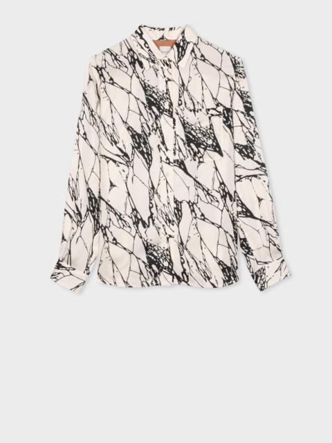 Paul Smith Silk-Blend 'Marble' Shirt