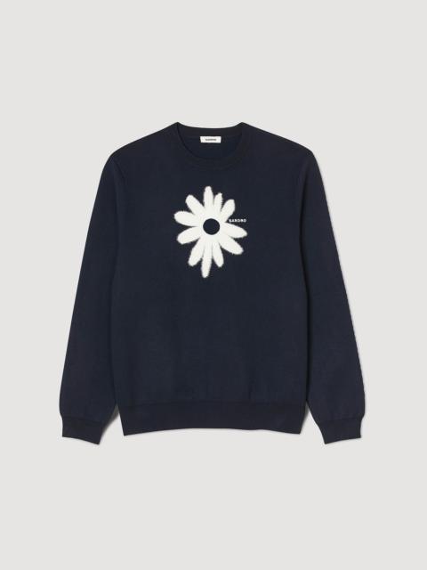 Sandro JACQUARD FLOWER JUMPER