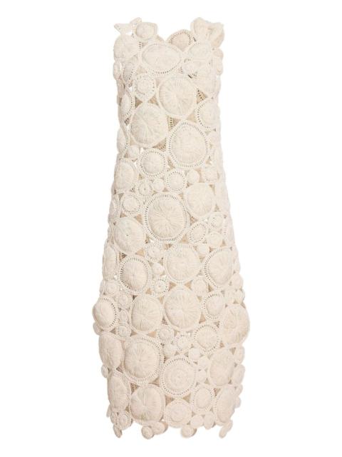 KHAITE Avalon circular-appliqué maxi dress