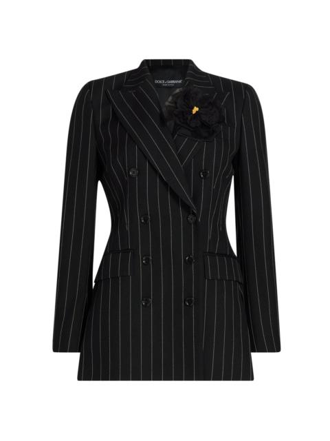 Dolce & Gabbana pinstripe 더블 breasted blazer